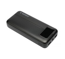 Gembird Портативный аккумулятор, 20000мАч, QC/PD, дисплей, черный (GPB-20Q)