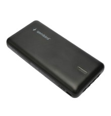 Gembird Портативный аккумулятор, 10000мАч, 2A, 4 встр.кабеля, черный (GPB-10C)