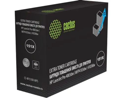 [расходные материалы] Картридж лазерный Cactus CS-W1510X-MPS 151X черный (18000стр.) для HP LJ Pro 4003dw/MFP4103dw/4103fdw с чипом