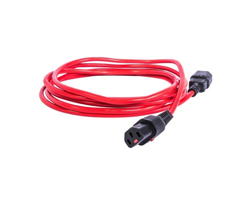 [Аксессуар] REM Шнур питания с фиксатором IEC 60320 C13/IEC 60320 C14, 10 А / 250 В (3 * 1,0), длина 1,8 м, красный R-10-Cord-C13-C14-1.8-Red