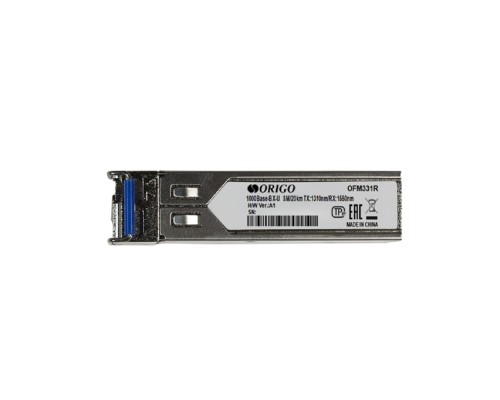 [Сетевое оборудование] ORIGO OFM331R/40KM/A1A WDM SFP-трансивер, 1000Base-BX-U (Simplex LC), Tx: 1310нм, Rx: 1550нм, одномод, до 40км