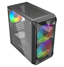 Powercase Mistral Micro A3B ARGB, Tempered Glass, 2x 140mm ARGB PWM+1x 120mm ARGB PWM, чёрный, mATX  (CMMAB-A3-V2)