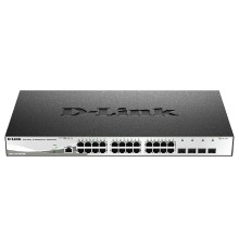 D-Link DGS-1210-28X/ME/C1A Управляемый L2 коммутатор с 24 портами 10/100/1000Base-T и 4 портами 10GBase-X SFP+