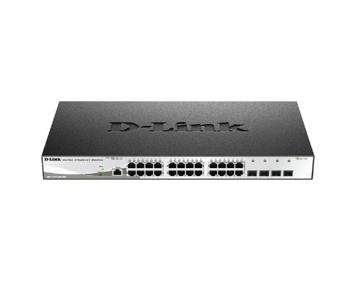 [Сетевое оборудование] D-Link DGS-1210-28X/ME/C1A Управляемый L2 коммутатор с 24 портами 10/100/1000Base-T и 4 портами 10GBase-X SFP+