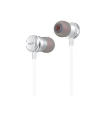 HOCO M16/ Наушники + микрофон/ Кнопка ответа/ 1.2м/ 3.5 mm jack/ Silver