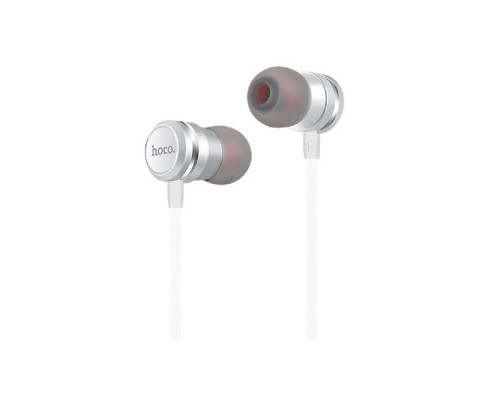 [Наушники HOCO] HOCO M16/ Наушники + микрофон/ Кнопка ответа/ 1.2м/ 3.5 mm jack/ Silver