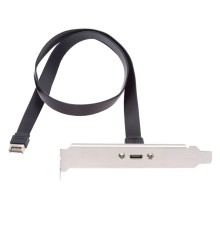 ORIENT C182E-20 Планка портов в корпус 1xUSB Type-C, USB3.2 Gen2x2, кабель Type-E 20Gbps, длина 50см, oem (33417)