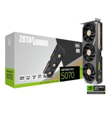 Видеокарта ZOTAC GAMING GeForce RTX 5070 SOLID OC 12Gb DDR7 192 bit  2165/2542 MHz  3*DP/HDMI  3*FAN(ZT-B50700J-10P) RTL