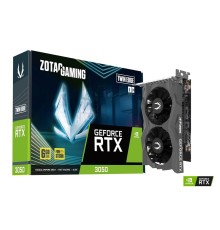 Видеокарта ZOTAC GAMING GeForce RTX 3050 Twin Edge OC 6Gb DDR6 96 bit  1042/1477 MHz  3*DP/HDMI  2*FAN  RTL