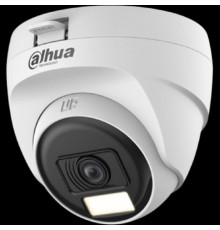 DAHUA DH-HAC-T1A51P-U-IL-0280B-S3 Уличная купольная HDCVI-видеокамера 5Мп; CMOS; объектив 2.8мм; ИК 25м, Led 20м; корпус: пластик