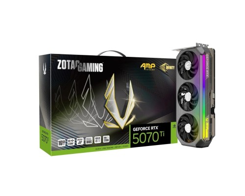 [Видеокарта] Видеокарта ZOTAC GAMING GeForce RTX 5070 Ti AMP Extreme INFINITY 16GB GDDR7 256bit 3xDP/HDMI 3*FAN (ZT-B50710B-10P) RTL