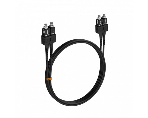 [Оптический кабель] Шнур оптический NTSS dpc SC/UPC-SC/UPC 50/125 3.0мм 3м черный LSZH (патч-корд)