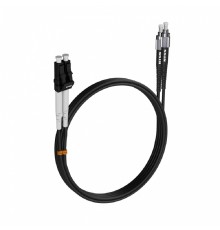 Шнур оптический NTSS dpc LC/UPC-FC/UPC 9/125 3.0мм 3м черный LSZH (патч-корд)