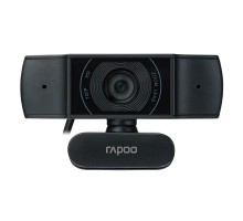 Веб-Камера, Rapoo, C200, USB 2.0, 1280*720/640*480, 2.0Mpx, Микрофон, Крепление: зажим, Чёрный