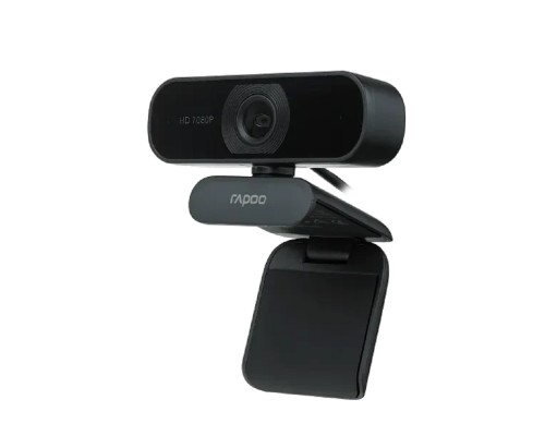 [Web - камеры Rapoo] Веб-Камера, Rapoo, C260, USB2.0, 1080x720, 2.0Mpx,Микрофон, Длинакабеля150см, Крепление: зажим, Чёр