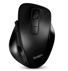 Беспроводная мышь RX-525SW чёрная (бесшумн. кл., 5+1кл. 600-1400DPI, Soft-touch, блист.)