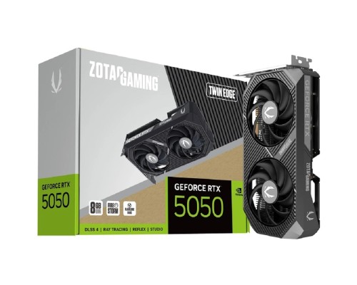 [Видеокарта] Видеокарта ZOTAC GAMING GeForce RTX 5050 TWIN EDGE 8Gb DDR6 128 bit 2235/2572 Mzh 3*DP/HDMI  2*FAN (ZT-B50500E-10M) RTL