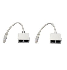 5bites Разветвитель (сплиттер) LAU55-05W RJ45 M / 2*RJ45 F / UTP / 100MB / 2ШТ