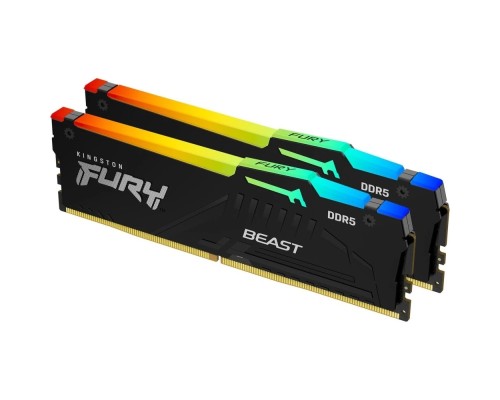 [Модуль памяти] Kingston 64GB 5600MT/s DDR5 CL36 DIMM (Kit of 2) FURY KF556C36BBE2AK2-64