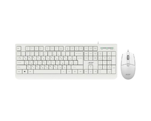 [Acer] Acer OCC400 клав-ра:белый мышь:белый USB (ZL.ACCCC.014) Комплект Клавиатура + мышь проводной