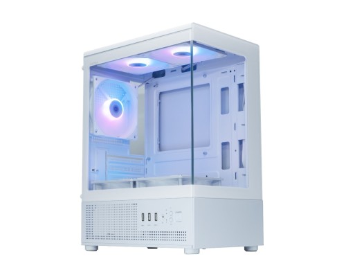[Корпуса] Корпус XASTRA Q300M 5FRGB Black mATX/Aquarium/Screewless/ 5x120mm FRGB FC fans/ Q300M-5FC12F