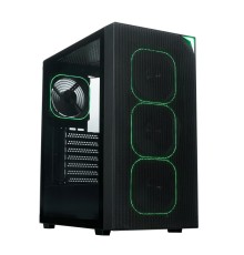 Корпус XASTRA  A408 4ARGB Black ATX/Mesh/Screwless full-size TG / 4x120mm ARGB PWM FG fans/ A408-4FG12A