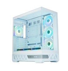 Корпус XASTRA Q700 7ARGB-FS-C10-UC White ATX/Aquarium/Screewless/7x120mm ARGB PWM Daisy Chain FS fans/Argb+PWM HUB 10port/Type C / Q700-7FS12A-C10-UC-WH