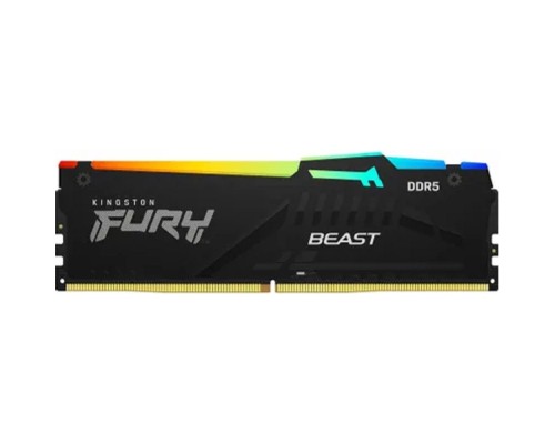 [Модуль памяти] Kingston 32GB 6400MT/s DDR5 CL30 DIMM FURY Beast RGB KF564C32BBEA-32