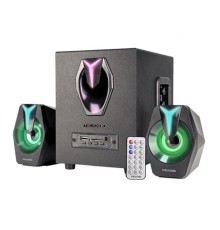 Microlab G100BT {3 Вт X 2 + 5 Вт, Гарм искаж: < 0,5% (1 Вт 1 кГц), Вх чув: 500 мВ, Част: 20 Гц - 20 кГц, Отношение сигнал/шум: > 65 дБ}