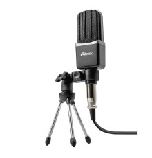 RITMIX RDM-123 Black {Подключение XLR - jack 3,5 мм, }