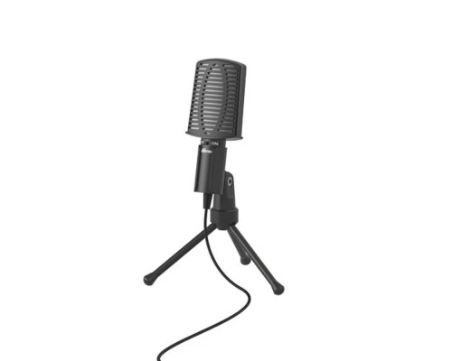 [Наушники, микрофоны RITMIX] RITMIX RDM-125 Black {конденсаторный, всенаправленный, -30±3dB (0dB=1V / Pa на 1kHz), 50Hz-16kHz, ?2.2 k?, 3,5 мм, 1,8 м, пластик}