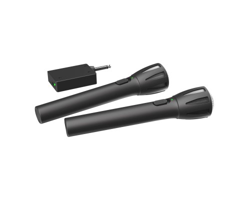 [Наушники, микрофоны RITMIX] RITMIX RWM-302 black {Част. хар-ка: 50 Гц-15 кГц, сопрот.: 600 Ом, чувств.: -72 дБ,пит. микрофона: 1,5 В, пит. приемника: 1,5 В}