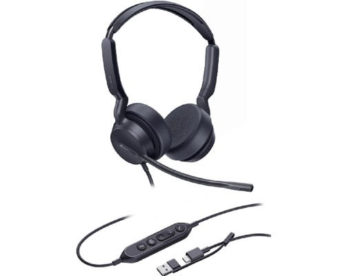 [VoIP-телефон] Гарнитура проводная/ Yealink UH42 Dual UC USB-C/A [1308215]