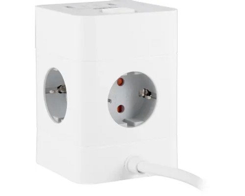 [Сетевые фильтры] BURO BU-PTE4.1UC-W 1.5м (4 розетки) белый (коробка) {2090199}