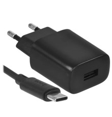 HOCO C134A/ Сетевое ЗУ + Кабель Type-C 1m/ 1 USB/ Выход: 10.5W/ Black