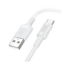 BOROFONE BX111/ USB кабель Type-C/ 1m/ 3A/ White