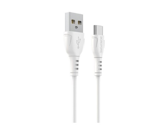 [кабели] BOROFONE BX51/ USB кабель Type-C/ 1m/ 3A/ White