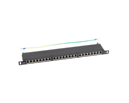 [Кросс, патч панель, адаптер] NTSS Патч-панель NTSS PREMIUM 0.5U 24 порта RJ45 FTP cat.5e, Krone IDC с задним кабельным органайзером NTSS-PP2-PM-0.5U-24-FTP-RJ45-5e-K