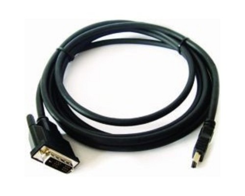 [кабели] Кабель HDMI-DVI Cablexpert CC-HDMI-DVI-10, 19M/19M, single link, медь, позол.разъемы, экран, 3.0м, черный, пакет