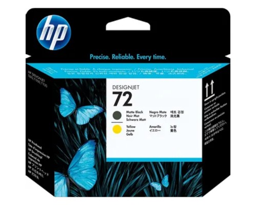 [Расходные материалы] HP C9384A Печатающая головка №72, Matte Black & Yellow {DJ T610/T620/T770/T1100/T1120/T1200, Matte Black & Yellow}