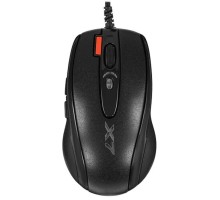 A-4Tech Мышь X(7)-710BK (черный) USB, 2000dpi, встр. память 16Кб, 1000ГЦ, 7 кнопок. [94397]