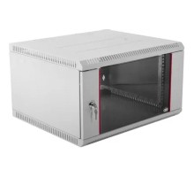 ЦМО Шкаф телекоммуникационный настенный разборный 6U (600х350) дверь стекло (ШРН-Э-6.350) (1 коробка)