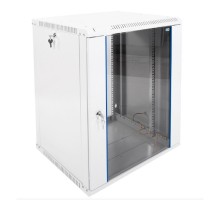 ЦМО Шкаф телекоммуникационный настенный разборный 15U (600х520) дверь стекло (ШРН-Э-15.500) (1 коробка)