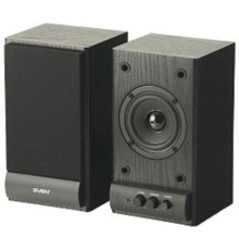 SVEN SPS-607, черный {2.0, Активные, 2х3 Вт (RMS), 80-18000 Гц, дерево}