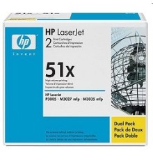 HP Q7551XD Картридж ,Black{LaserJet P3005/M3027mfp/M3035mfp, Black, 2-pack, (2 x 13000стр.)}