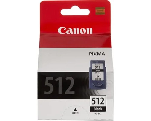 [Расходные материалы] Canon PG-512Bk 2969B007/2969B001  Картридж для PIXMA MP240, 260, 480, Черный, 401 стр.