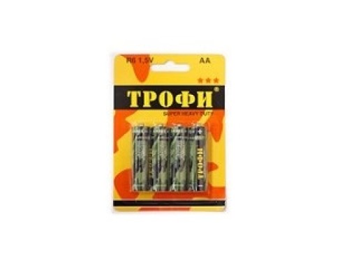 [Батарейка] ТРОФИ R6-4BL (4 шт. в уп-ке)