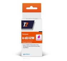 T2 CLI-521M Картридж (IC-CCLI-521M) для  Canon PIXMA iP3600/4600/4700/MP540/620/630/980, пурпурный, с чипом