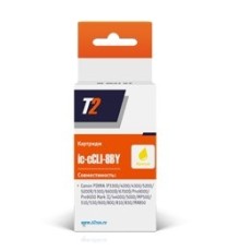 T2 CLI-8Y Картридж (IC-CCLI-8Y) для  Canon PIXMA iP4200/4300/5200/Pro9000/MP500/600, желтый, с чипом