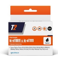 T2 C13T08114A/C13T11114A (IC-ET0811) Картридж для  Epson Stylus Photo R270/R290/R390/RX690/TX700, черный, с чипом